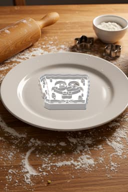 Spongebob Cookie Cutter, Biscuit Cutter 3d model
