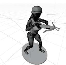 Post-Apocalyptic Crossbow Soldier v2 3d model