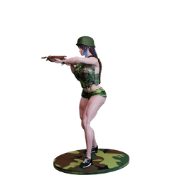 Post-Apocalyptic Crossbow Soldier v2 3d model