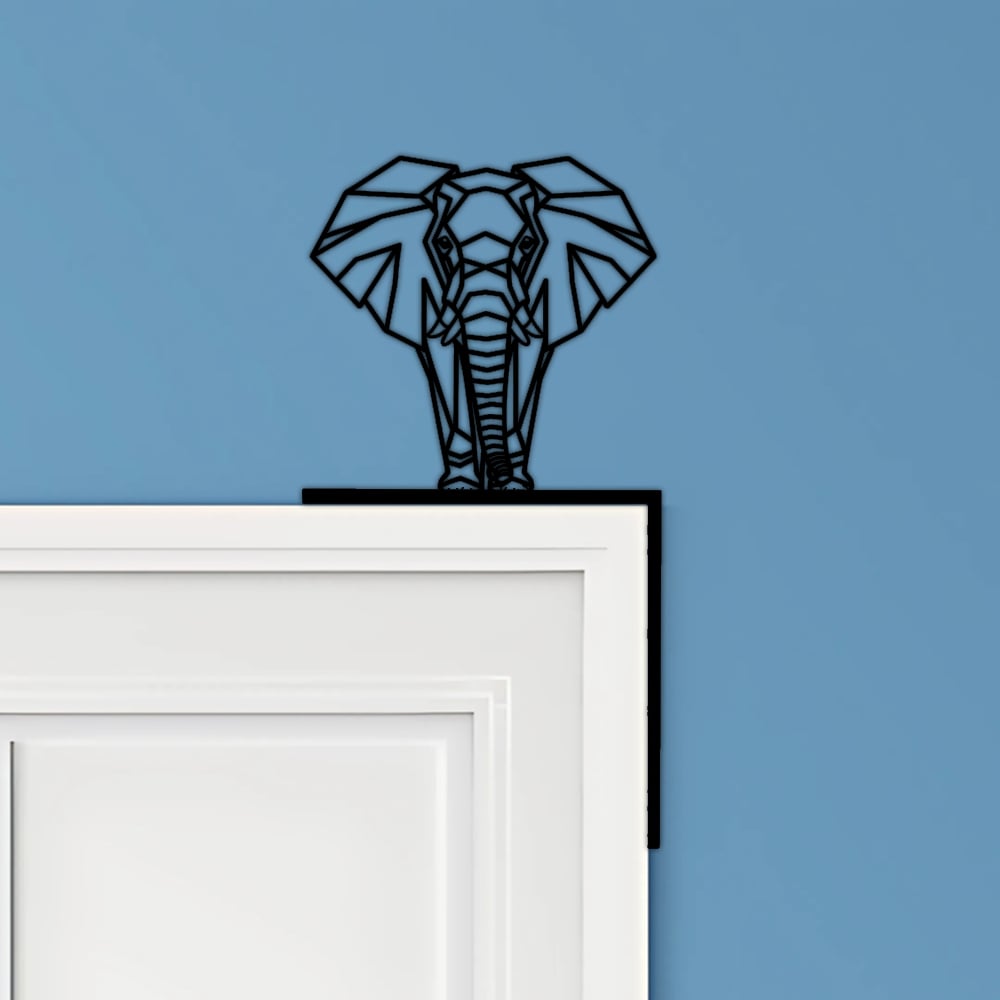 Elephant Door Corner Decor 3d model
