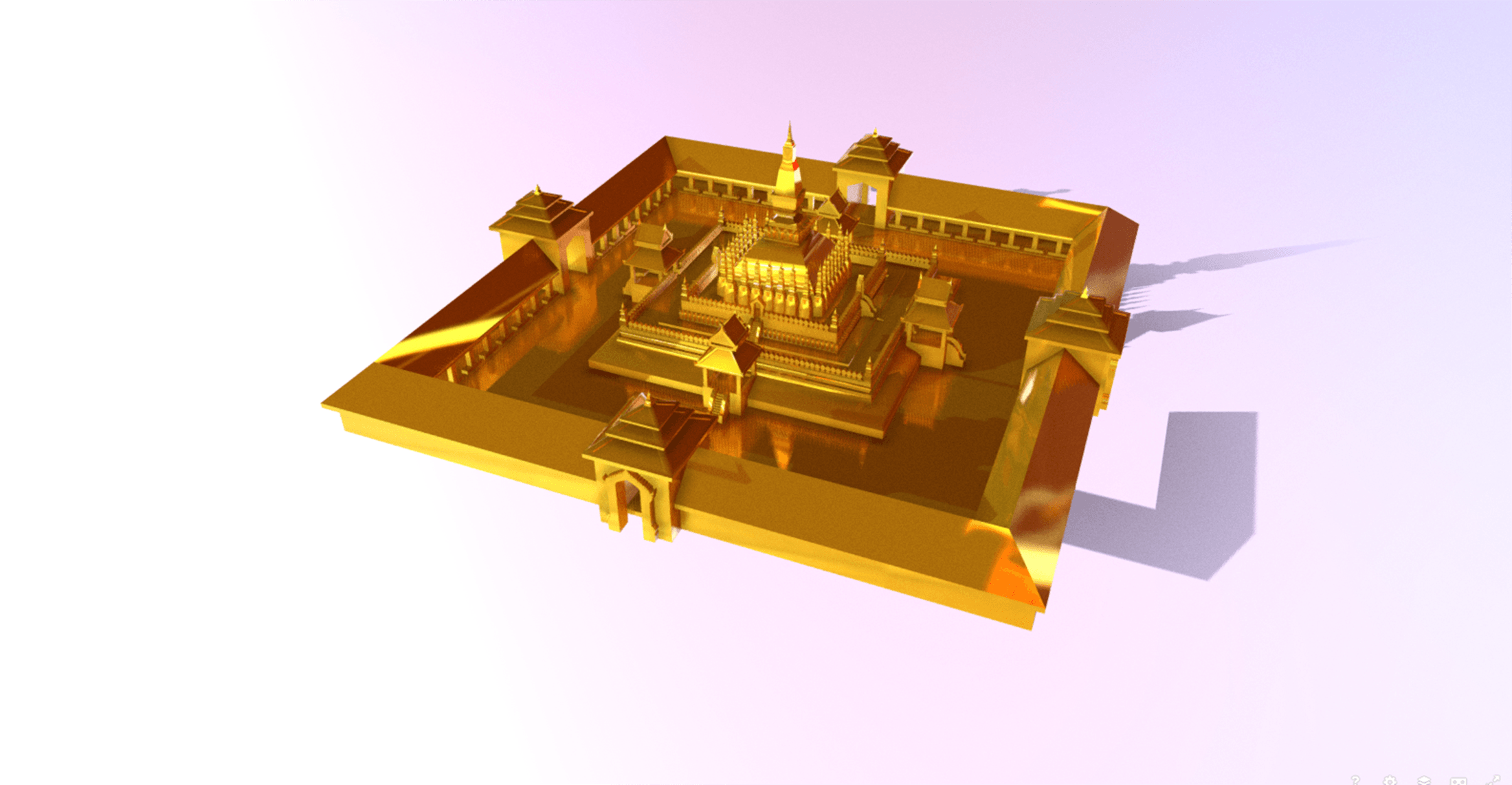 Pha That Luang - Laos.stl 3d model