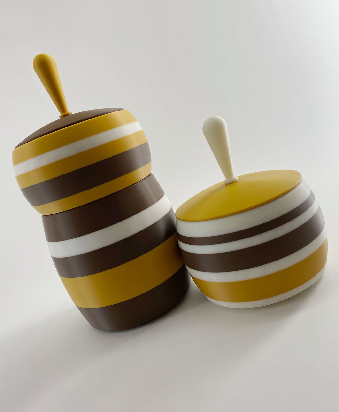 Kitchen Containers Set Modular Stacking Organizers Jars 3d model