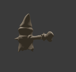 Fantasy Bone Hammer 3D Printable STL v2 3d model