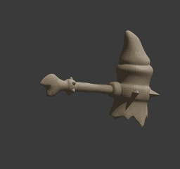 Fantasy Bone Hammer 3D Printable STL v2 3d model
