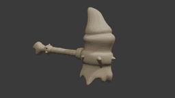 Fantasy Bone Hammer 3D Printable STL v2 3d model