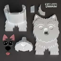 WEST HIGHLAND WHITE TERRIER GLASSES HOLDER 3d model