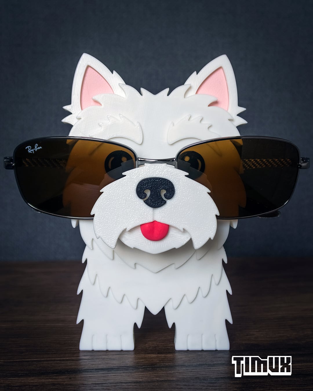 WEST HIGHLAND WHITE TERRIER GLASSES HOLDER 3d model