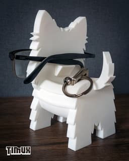 WEST HIGHLAND WHITE TERRIER GLASSES HOLDER 3d model