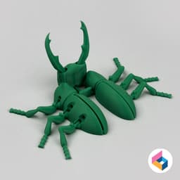 Foldable Stag Beetle - Flexi 3d model