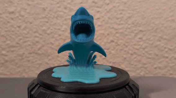 Leaping Great White Shark Desk Sculpture 3d model