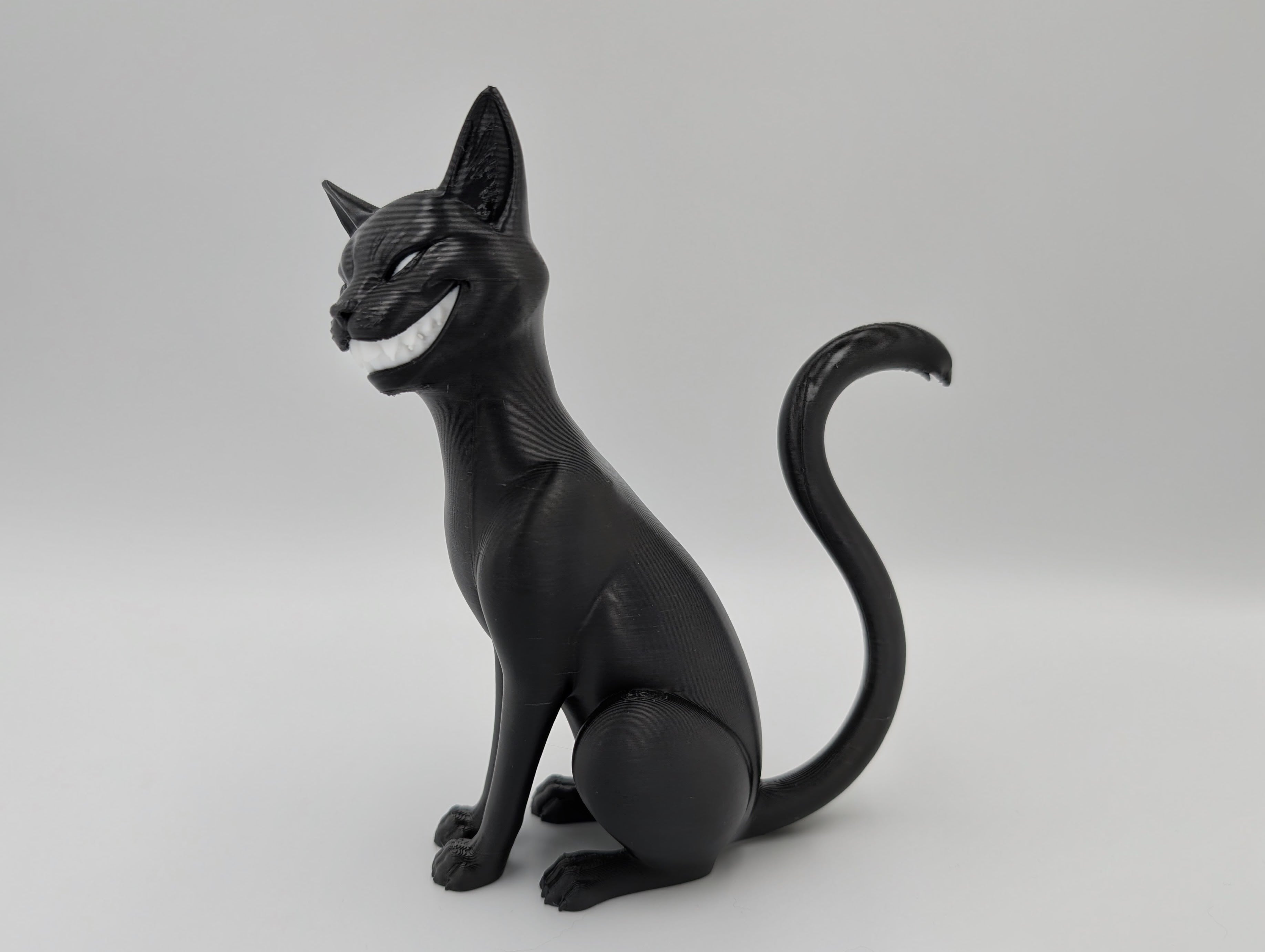 Dark Siamese Cat Sculpture 3d model