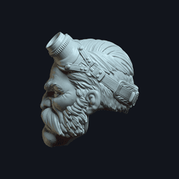 Dex v7 Action Figure Head 3d model