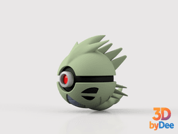 Tyranitar Poke Ball 3d model