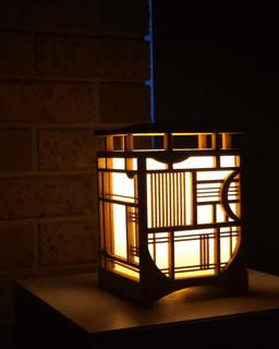Shoji Lamp - Tsuki 3d model