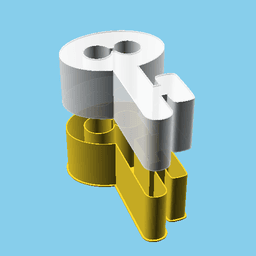 Key (model 3), nestable box (v1) 3d model