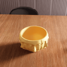 Surrealist Multi Face Overlapping Planter 3d model