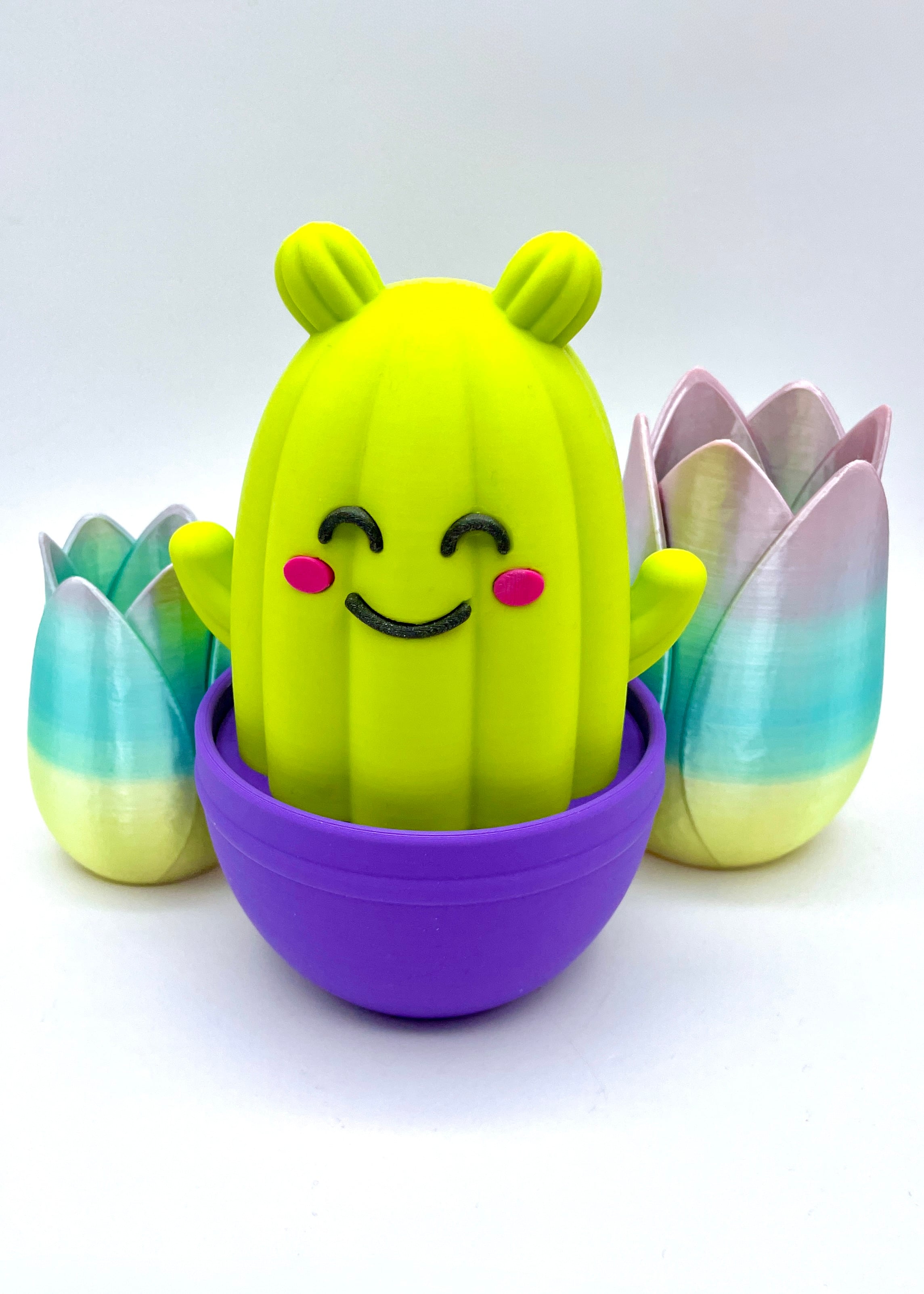 So cute, and functional! Polymaker Panchroma Lime, Neon Magenta, Galaxy Black and Purple PLA