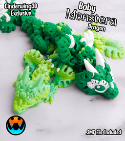 Baby Monstera Leaf Dragon 3d model