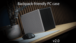 Backpack-friendly PC case v2.0 3d model