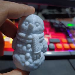 Cloud Snowman _ Winter Decor 3d model