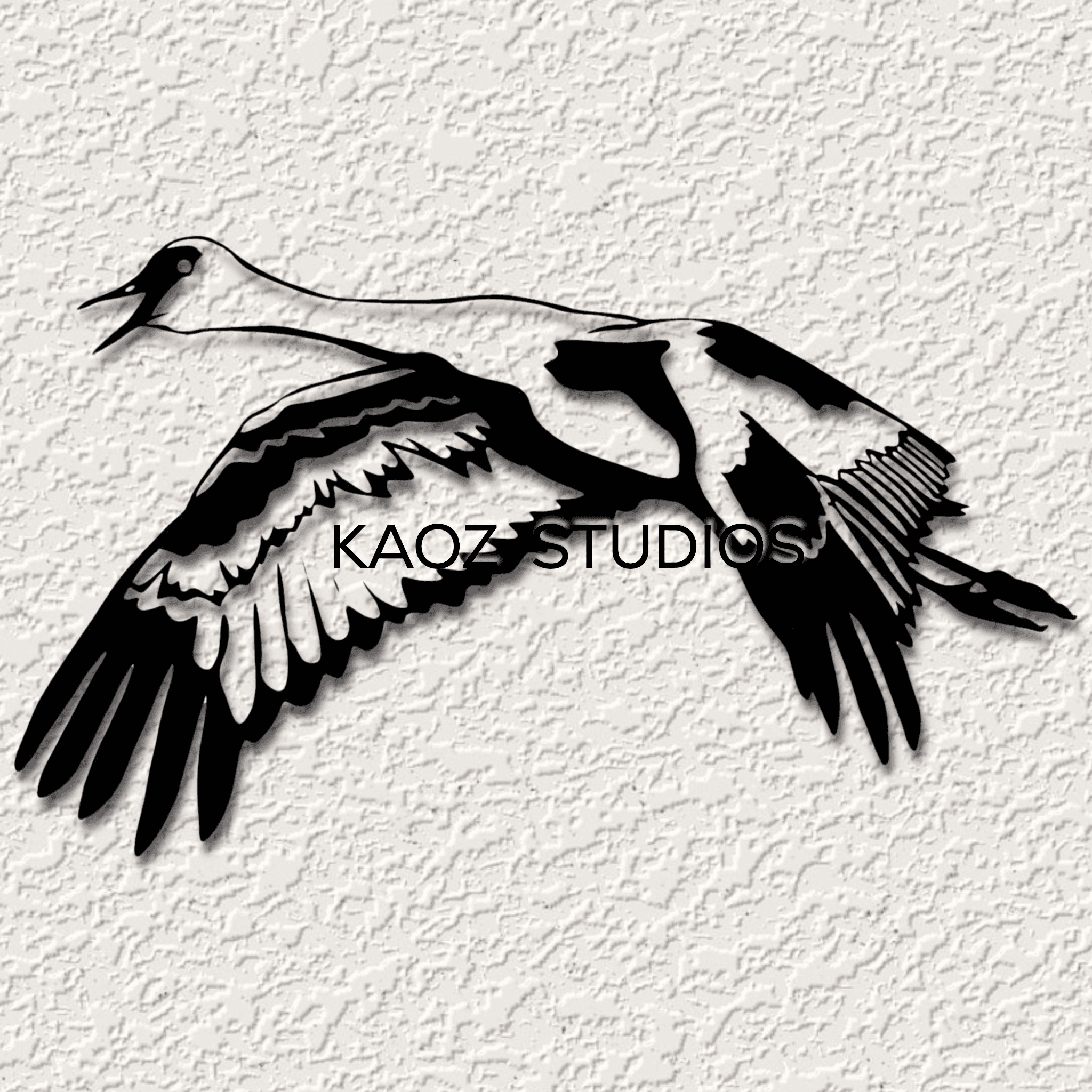 Sandhill Crane wall art Bird wall decor nature scenery 3d model