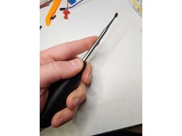 Miniature carving chisel handle with stand 3d model