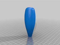 Miniature carving chisel handle with stand 3d model