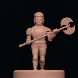 axe man 3d model