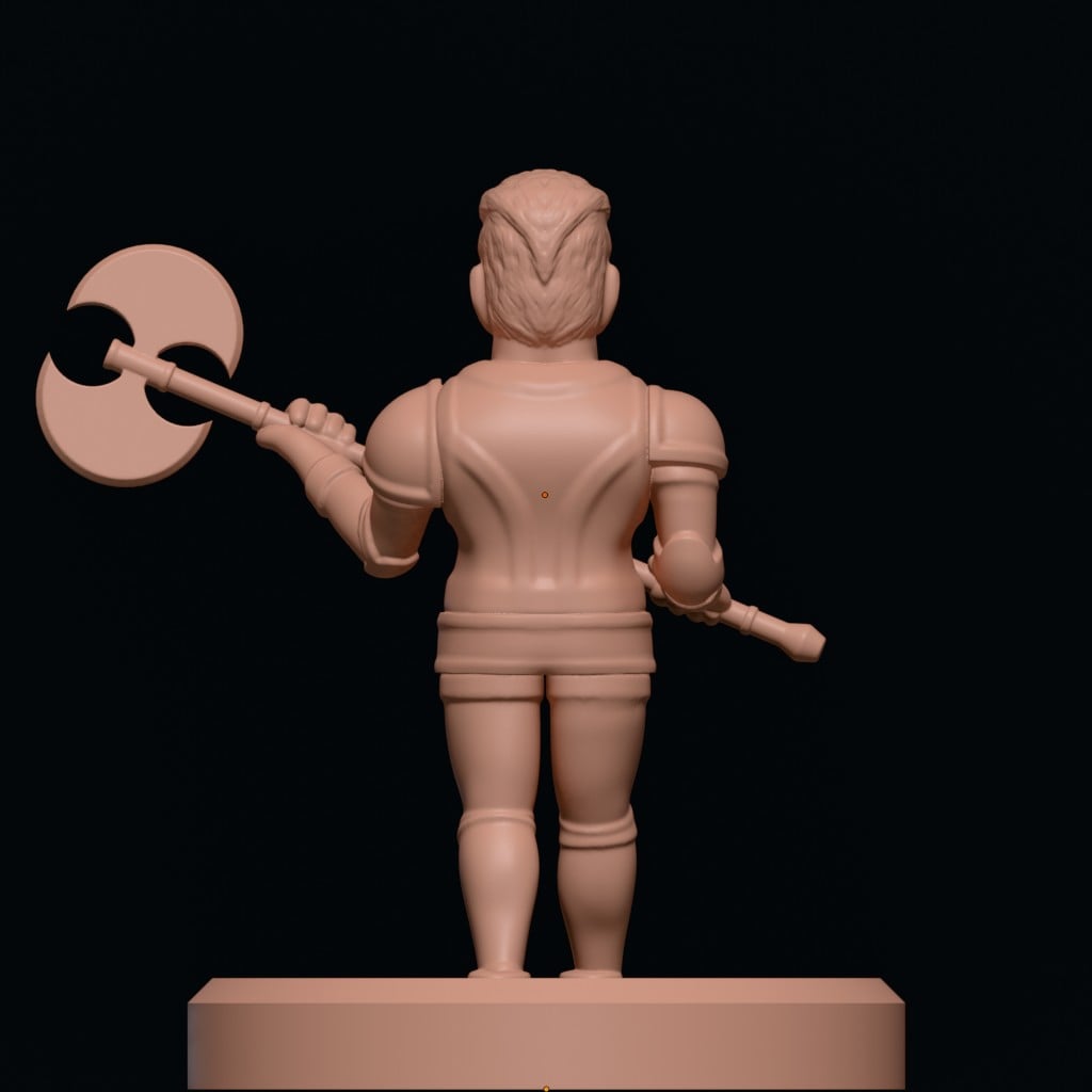 axe man 3d model