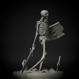 FREE Skeleton Warrior 3d model