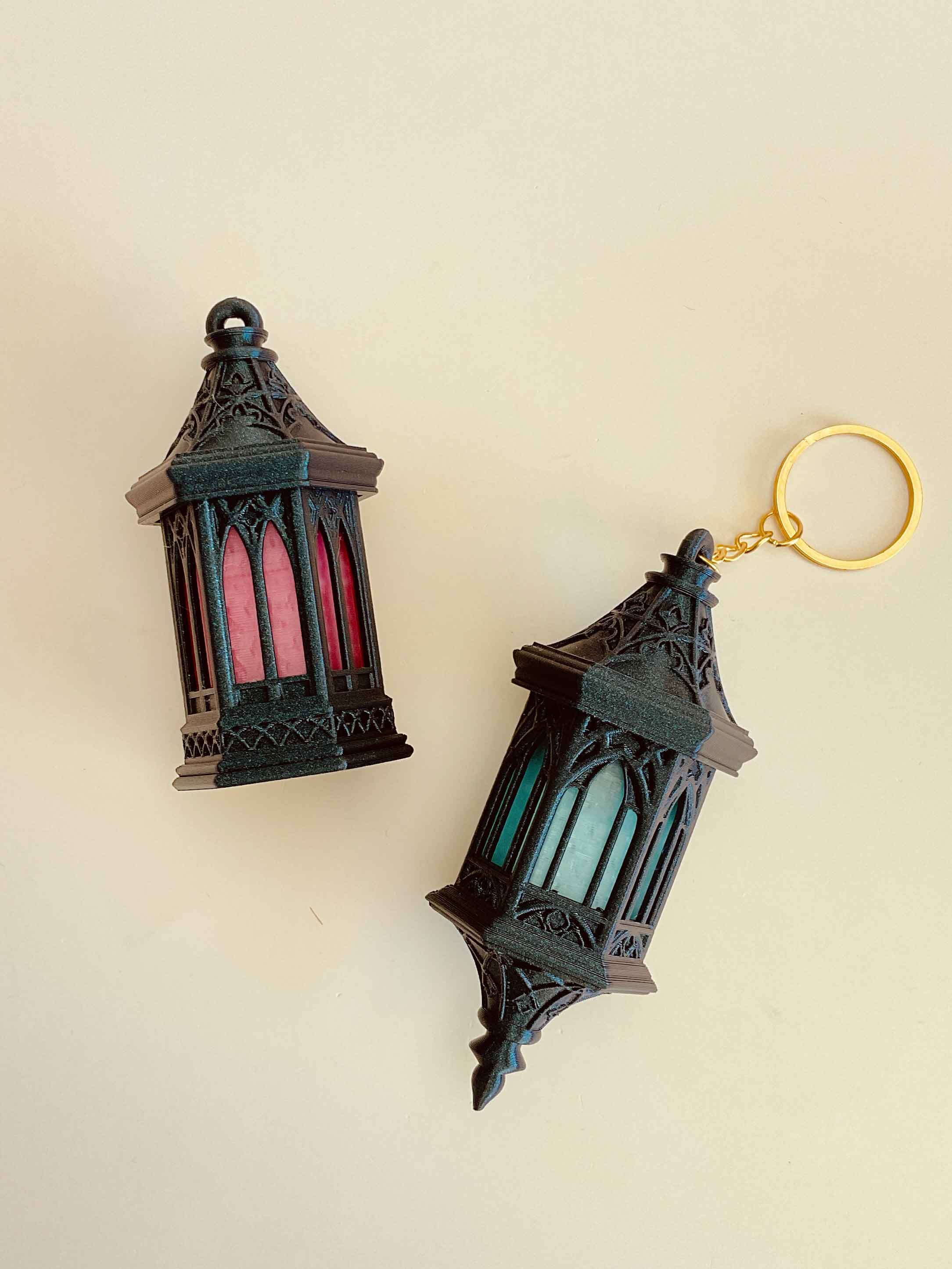 Gothic Lanterns and Stained Glass Clicker Keychain Fidget Toy Bundle 3d model