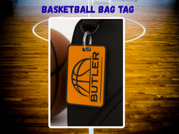 Basketball Bag Tag 2x3 3d model