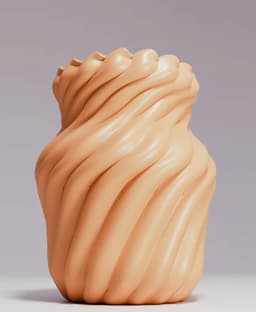 Twisted Bands -Vase- 2 3d model