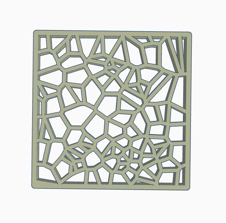 voronoi table decor 11.stl 3d model