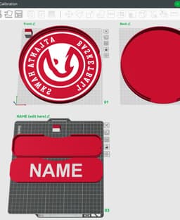 Atlanta Hawks Sign - LED Strip Compatible 3d model