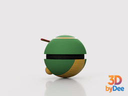 Caterpie Pokeball 3d model
