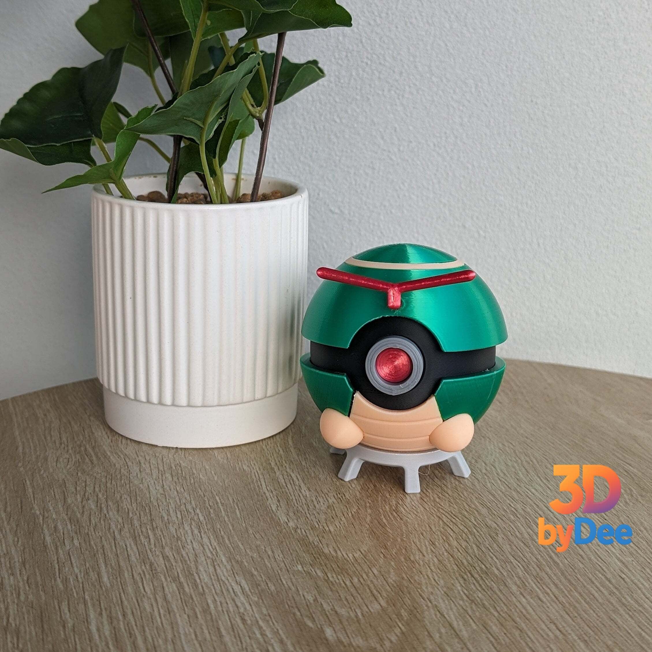 Caterpie Pokeball 3d model