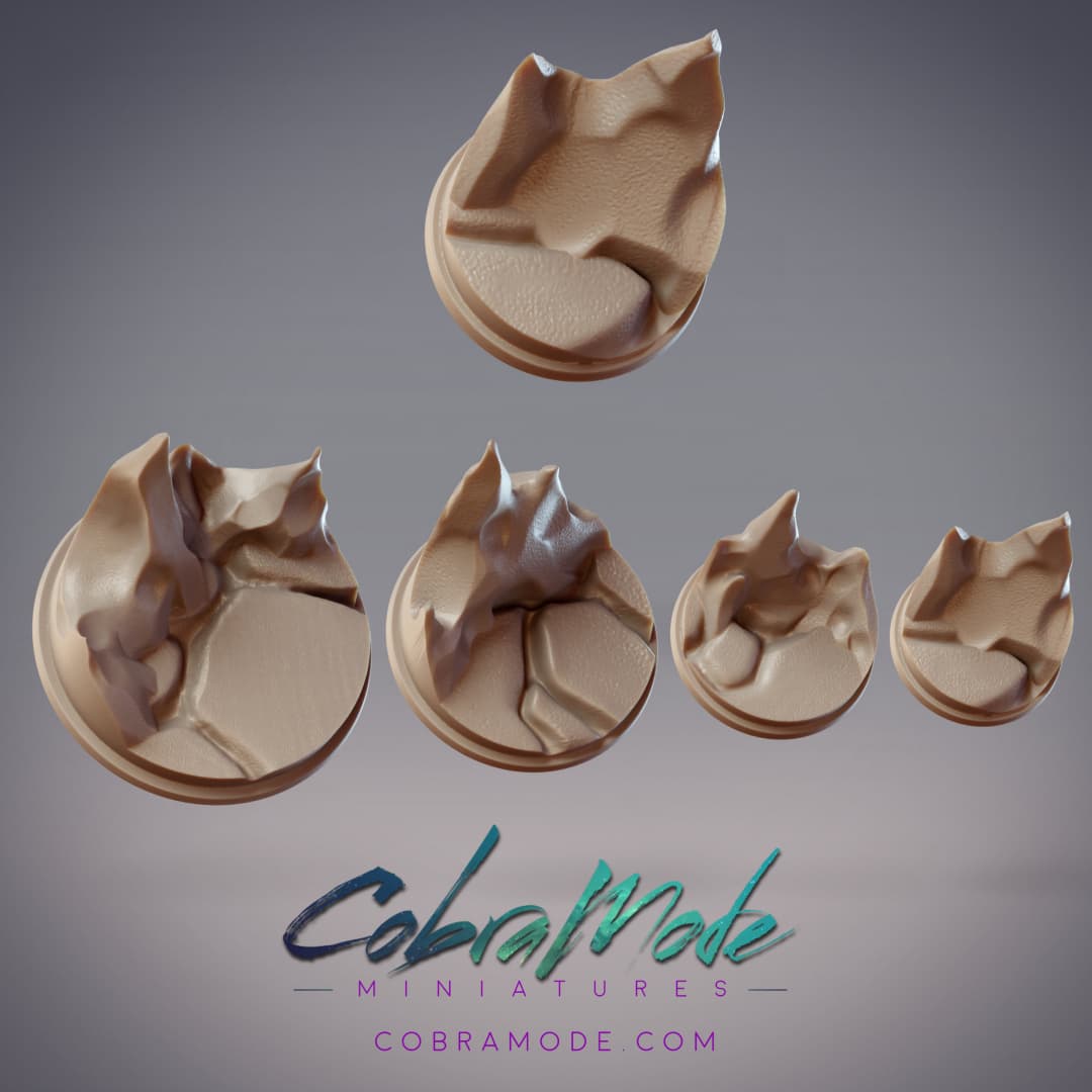 Eroded Spires Base Pack (4pcs) 3d model