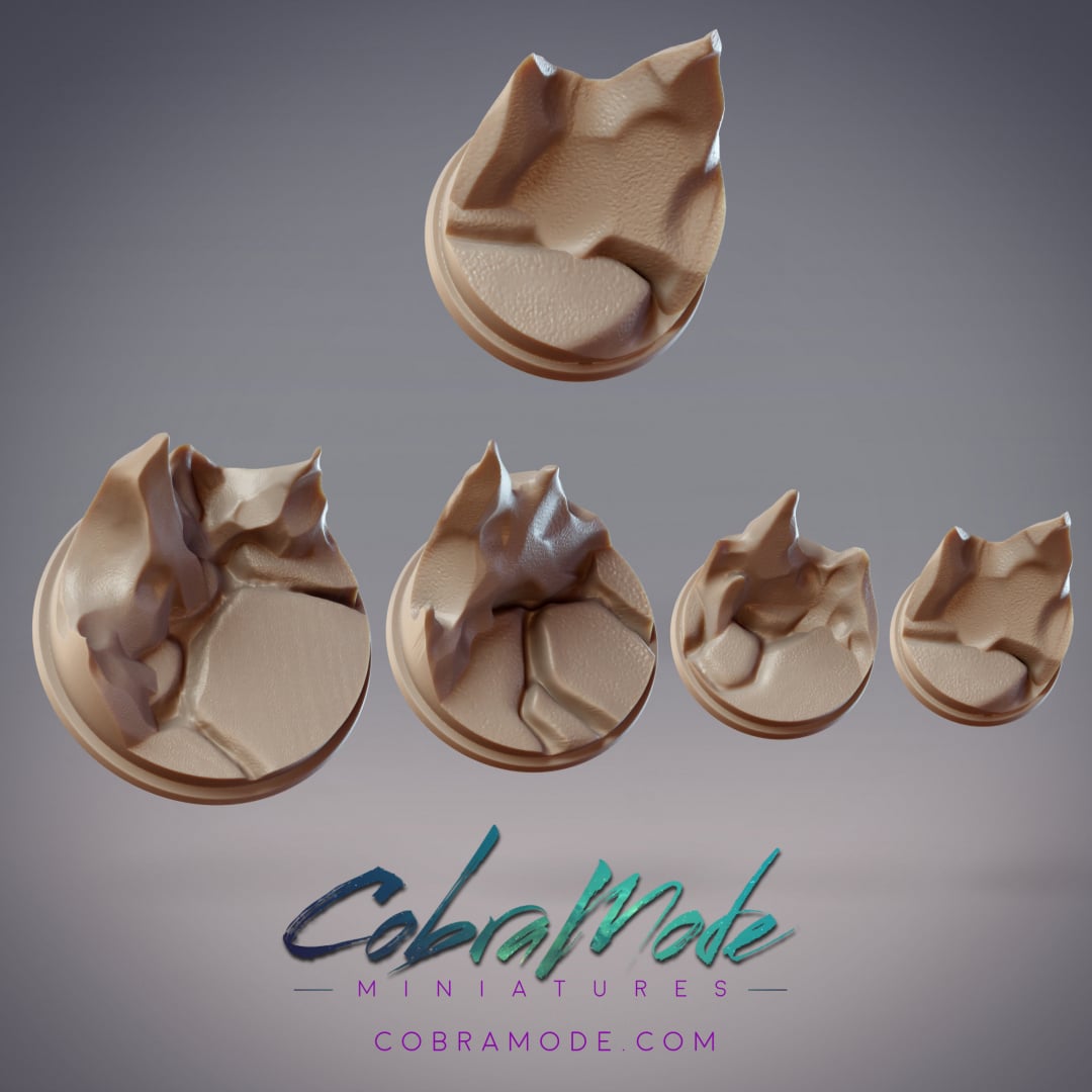 Eroded Spires Base Pack (4pcs) 3d model