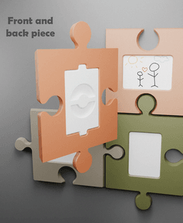 Puzzle Wall Picture Frames 3d model