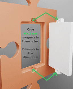 Puzzle Wall Picture Frames 3d model