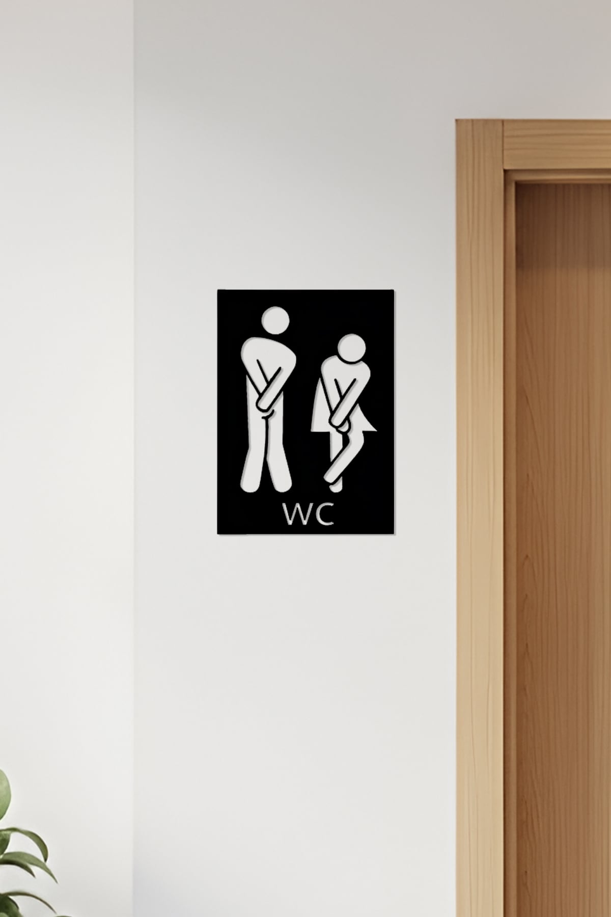 WC, Toilet Sign, Restroom 3d model