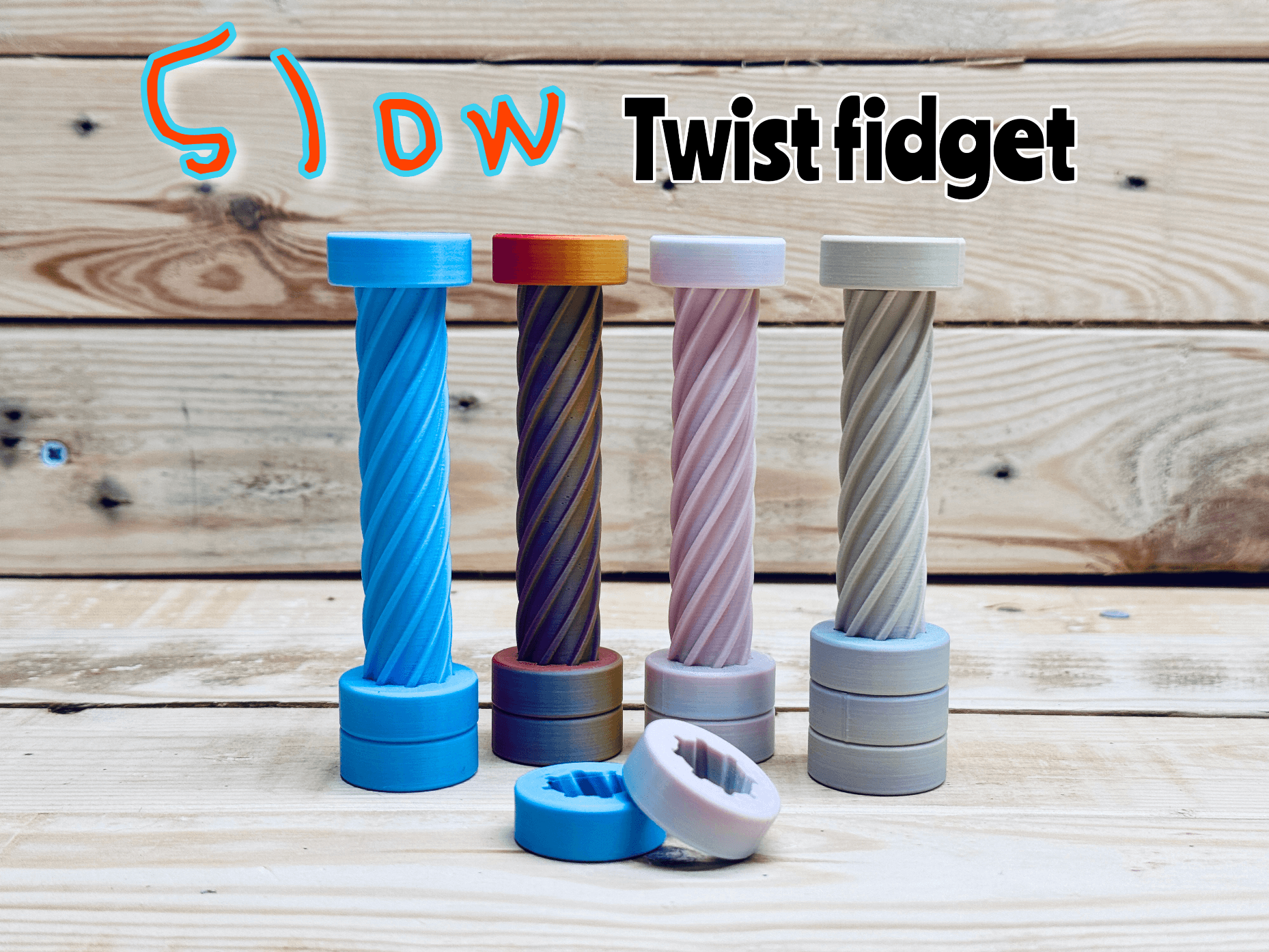 Slow Twist Fidget 3d model