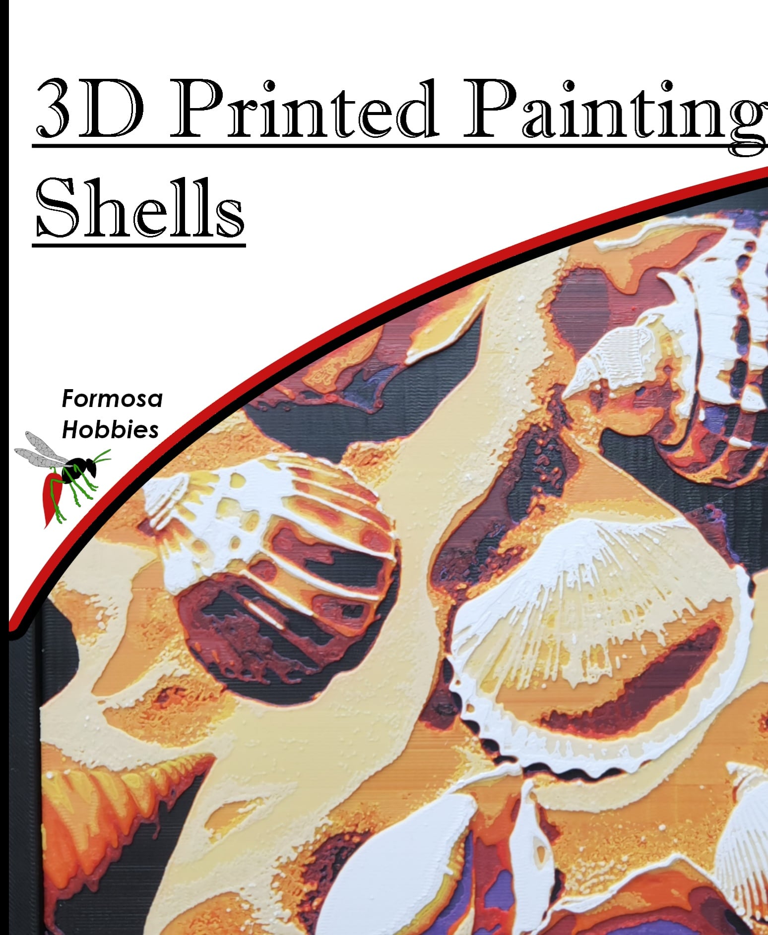 3D Printed Painting - Shells 3d model