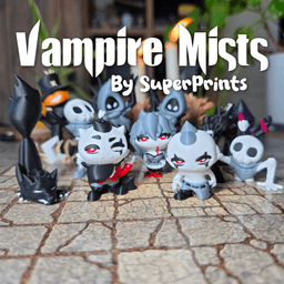 Vampires - Easy Multicolor FDM RPG Minis (No supports) 3d model