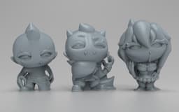 Vampires - Easy Multicolor FDM RPG Minis (No supports) 3d model