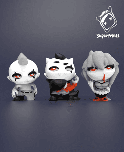Vampires - Easy Multicolor FDM RPG Minis (No supports) 3d model