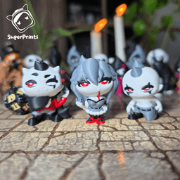 Vampires - Easy Multicolor FDM RPG Minis (No supports) 3d model
