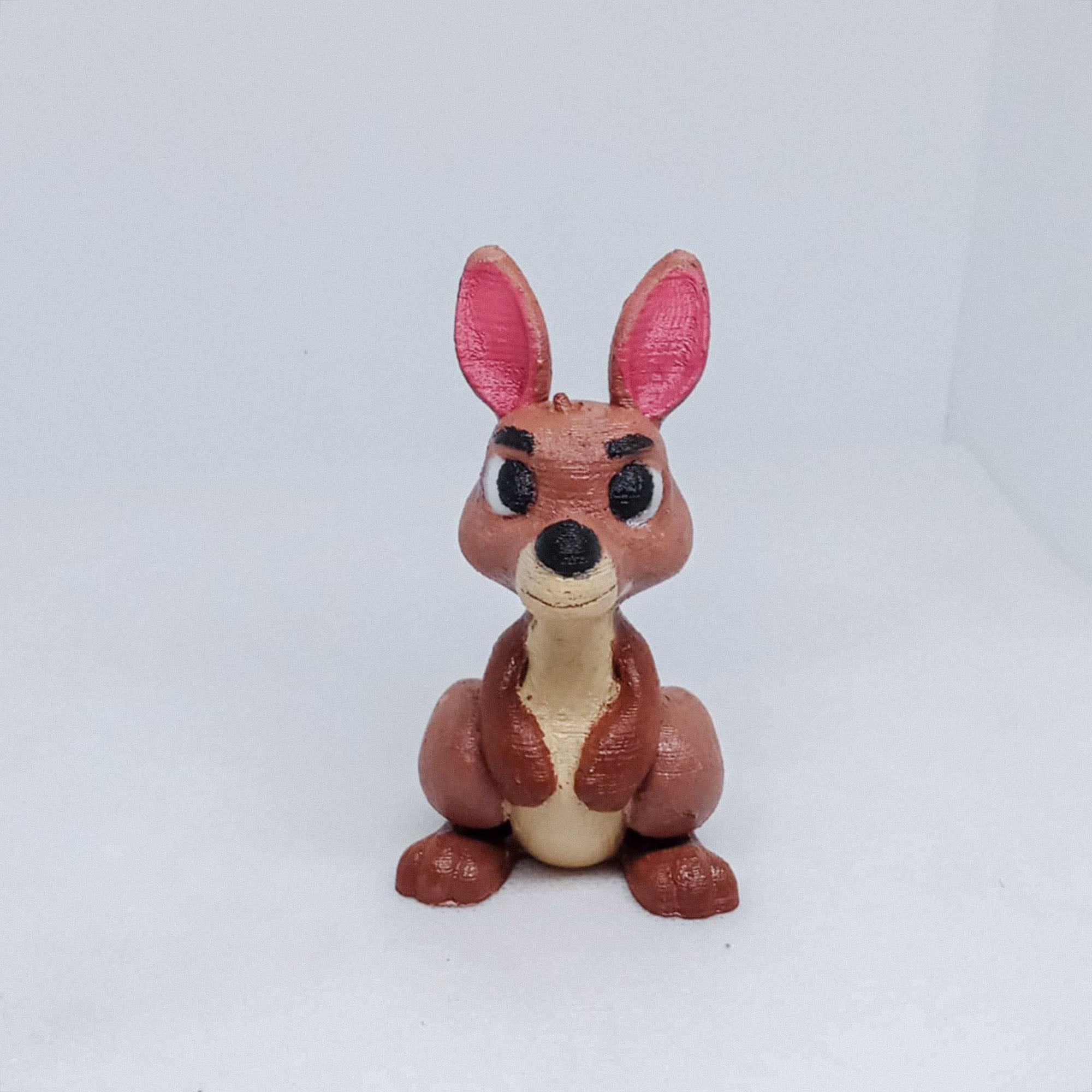 cartoon kangaroo 3d model