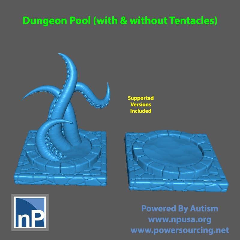 Dungeon Pool & Tentacles 3d model